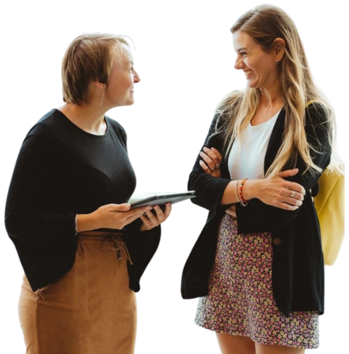 Two Global M Talent Partners discussing a hiring plan